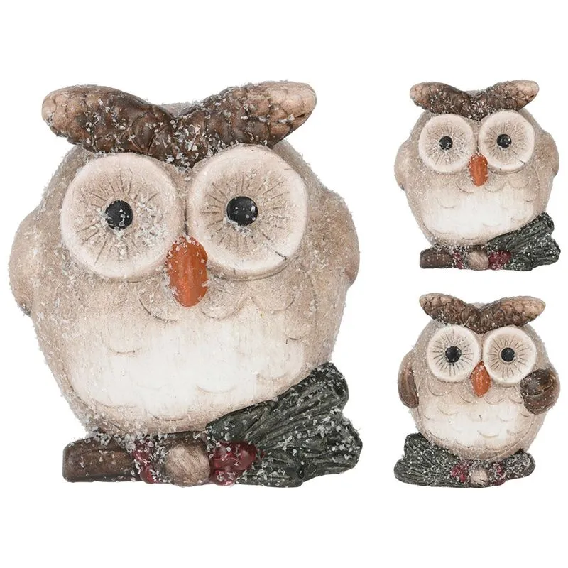 Фігурка новорічна Koopman Сова, 9,3х7,6х10,6 см, в асортименті, ALX620260 купити недорого в Україні, фото 2