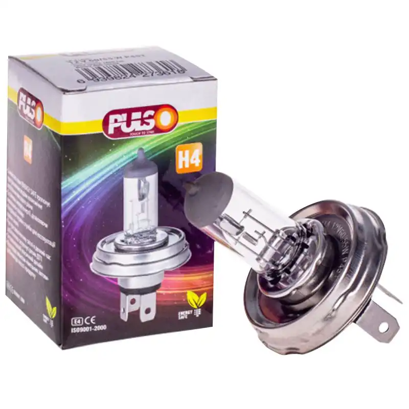 Лампа галогенна Pulso H4/P45T, 12 В, 60 Вт, LP-41450(10/200/250)c/box купити недорого в Україні, фото 2