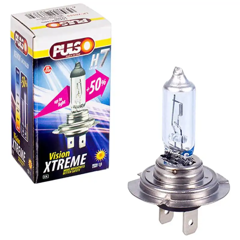 Лампа галогенна Pulso X-treme Vision H7/PX26D, 55 Вт, 12 В, LP-70555 купити недорого в Україні, фото 1