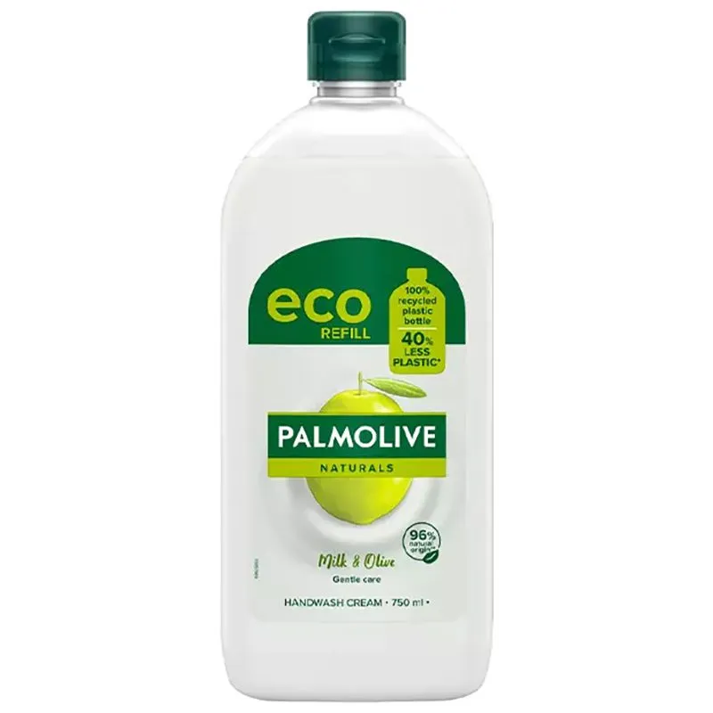 Мило рідке Palmolive Milk&Olive, 750 мл, змінний блок, FTR22431 купити недорого в Україні, фото 1