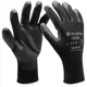 Рукавички захисні Wurth Black PU, L, поліестер, чорний, 0899402409 купити недорого в Україні, фото 1