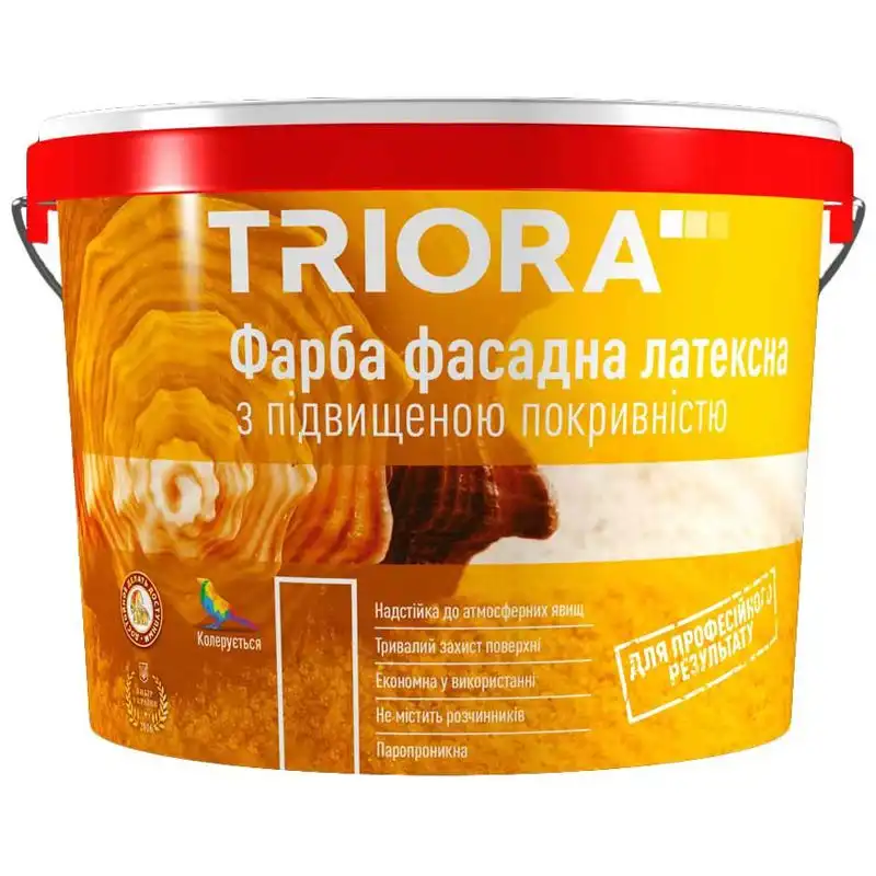 Краска фасадная латексная с повышенной покрываемостью Triora, 1 л купить недорого в Украине, фото 2