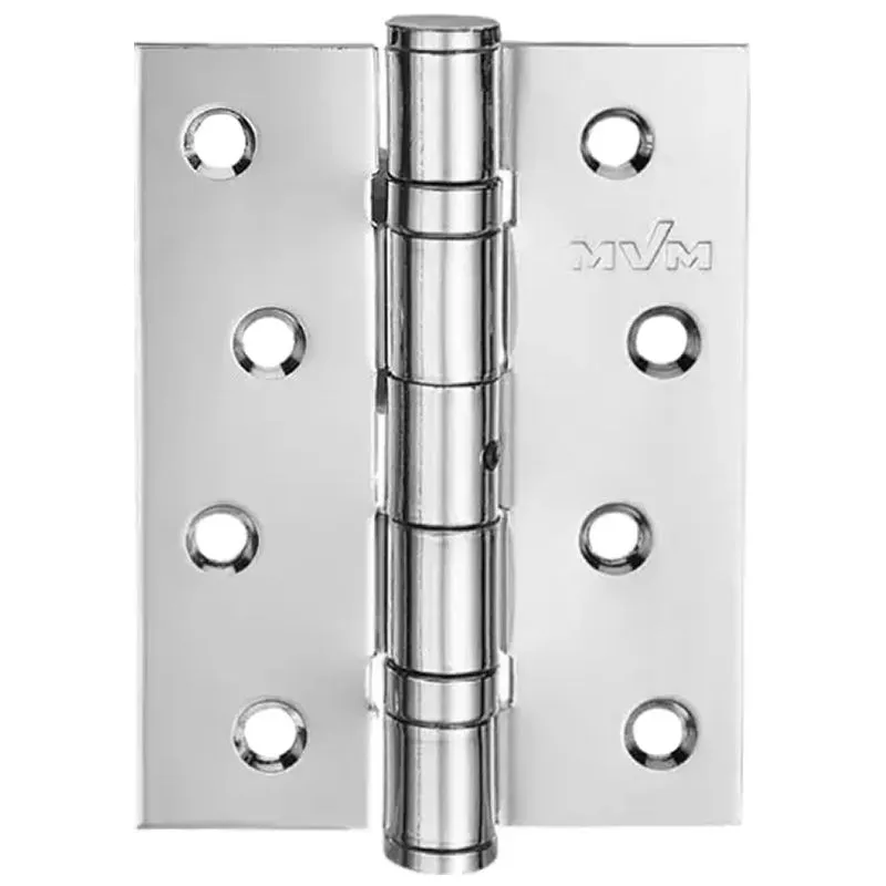 Завіса для дверей розбірна MVM, 100x75x3 мм, універсальна, сталь, полірований хром, HE-100 СР купити недорого в Україні, фото 1