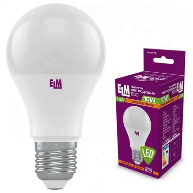 Лампа ELM LED PA10S B60, 10W, E27, 3000K, 18-0176 купить недорого в Украине, фото 1