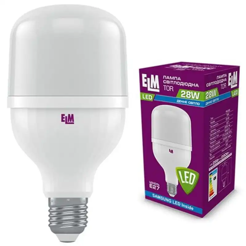 Лампа LED ELM TOR PA20S, 28W, E27, 6500K, 18-0189 купить недорого в Украине, фото 1