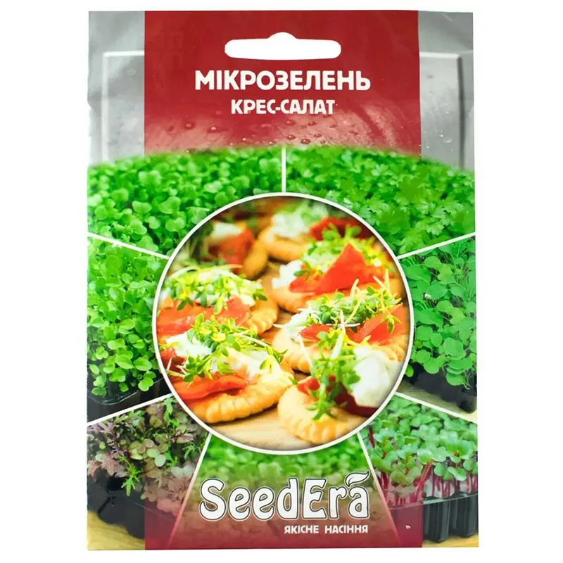 Насіння SeedEra Мікрозелень Крес-салат, 10 г, У-0000010166 купити недорого в Україні, фото 1