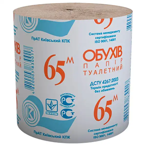 Папір туалетний Обухів, 181-05509659 купити недорого в Україні, фото 1