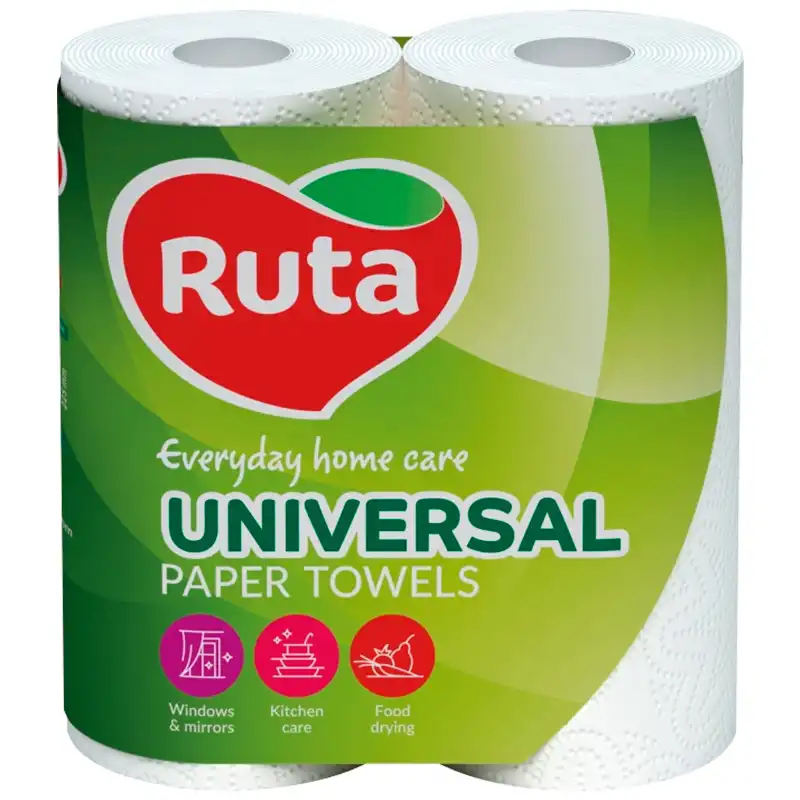 Полотенце бумажное универсальное Ruta, 2 шт, 16038883 купить недорого в Украине, фото 1