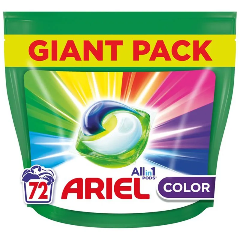 Капсули для прання Ariel Pods All-in-1 Color, 72 шт купити недорого в Україні, фото 1