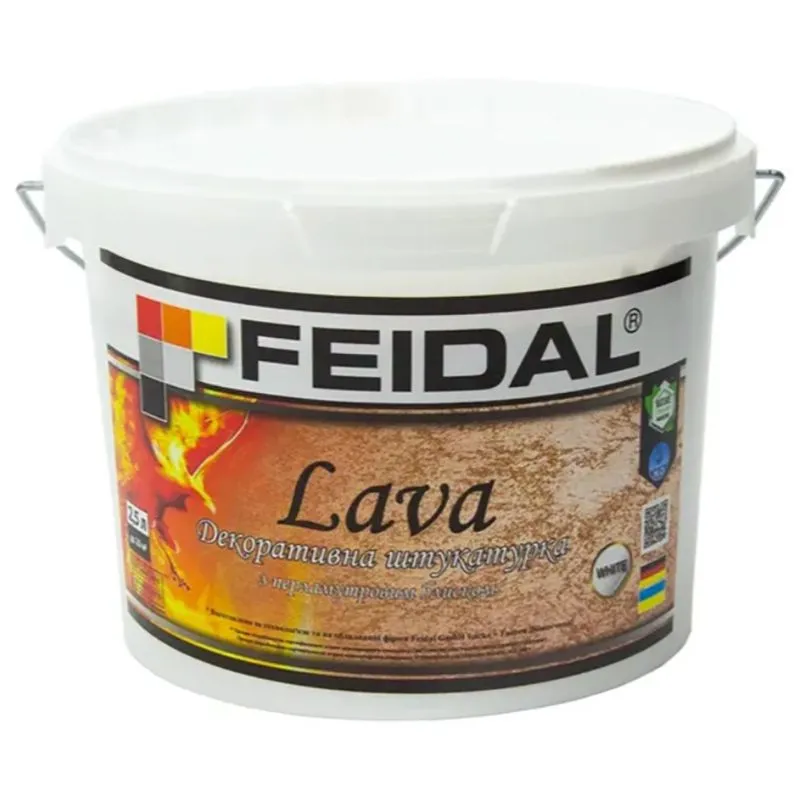 Штукатурка декоративная Feidal Lava, 2,5л купить недорого в Украине, фото 1