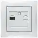 Розетка компьютерная Erste, белый, 9202-61,W купить недорого в Украине, фото 1
