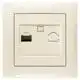Розетка комп`ютерна Erste, кремовий, 9202-61,C купити недорого в Україні, фото 1