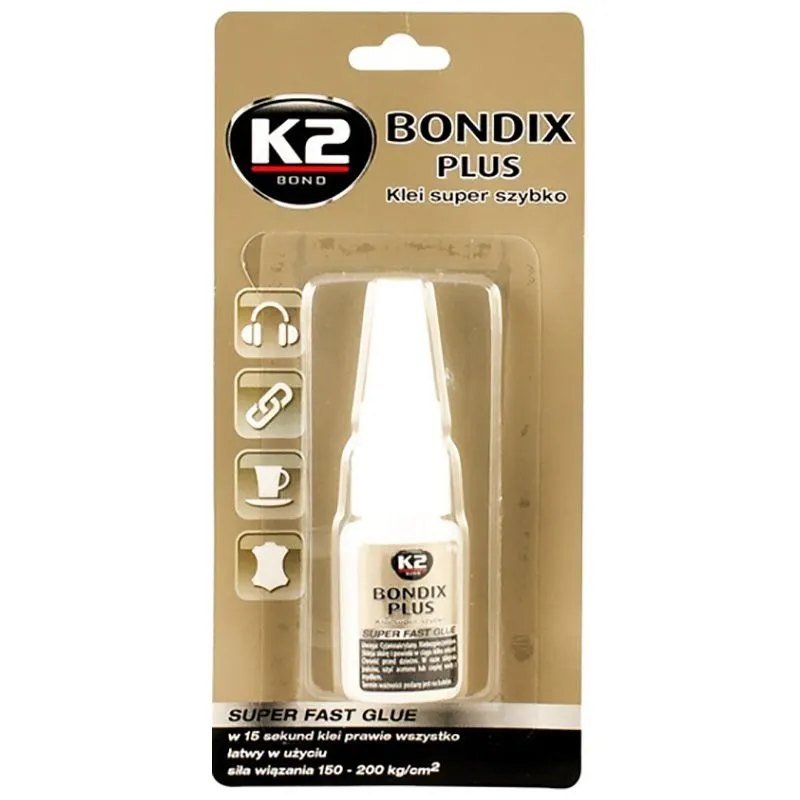 Супер-клей K2 15 Секунд Bondix Plus, 10 г купити недорого в Україні, фото 1