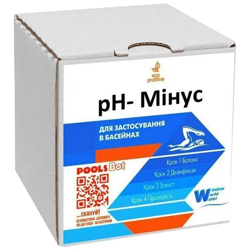 Засіб для зниження рівня Ph Window World Water Ph- Мінус, 400 г купити недорого в Україні, фото 2
