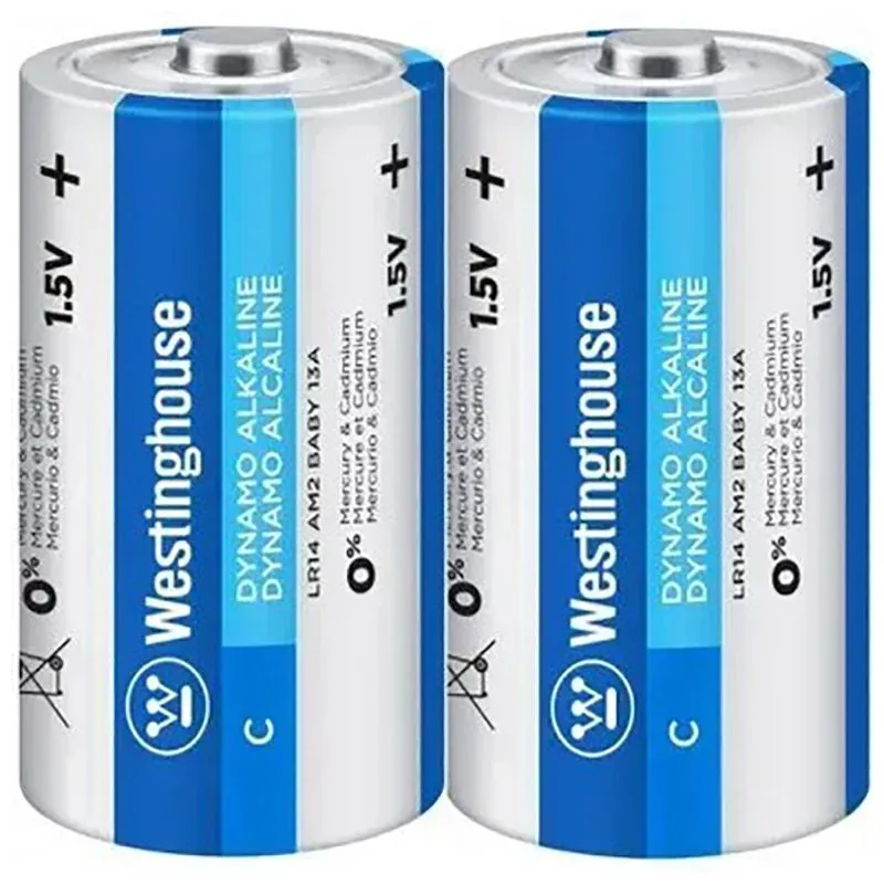 Батарейка Westinghouse Dynamo Alkaline C/LR14, 2 шт, LR14-SP2 купити недорого в Україні, фото 1