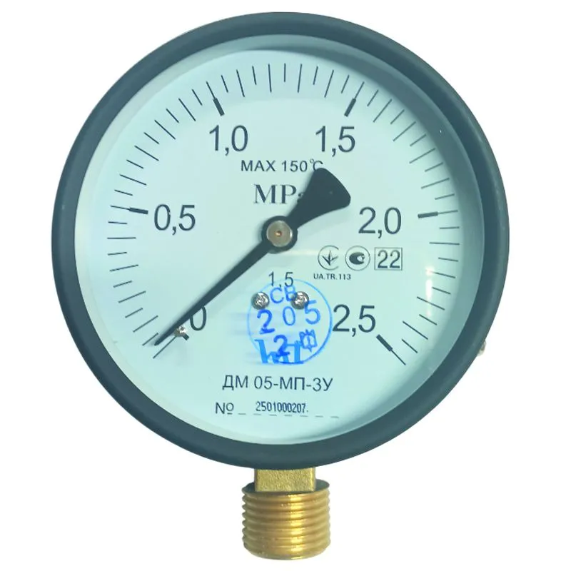 Манометр радиальный МП-ЗУ, d 100 мм, 1/2", 1,5/0-2,5 МПа, 000035382 купить недорого в Украине, фото 1