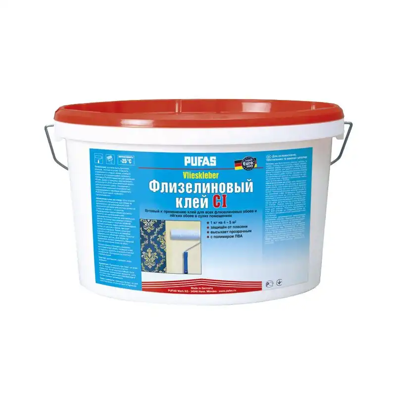 Клей для шпалер Pufas флізеліновий СІ, 5 кг купити недорого в Україні, фото 1