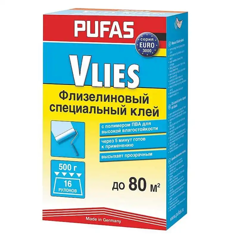 Клей для шпалер Pufas, 500 г купити недорого в Україні, фото 1