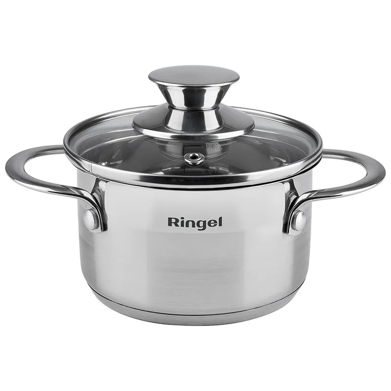 Кастрюля з кришкою Ringel Kinder RG-2006-14, 1 л, 14 см, 6369164, фото 1 Кастрюля з кришкою Ringel Kinder RG-2006-14, 1 л, 14 см, 6369164 купити недорого в Україні, фото 1