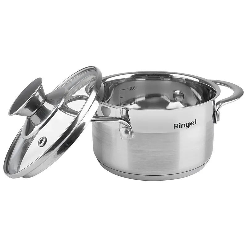 Кастрюля з кришкою Ringel Kinder RG-2006-14, 1 л, 14 см, 6369164, фото 2 Кастрюля з кришкою Ringel Kinder RG-2006-14, 1 л, 14 см, 6369164 купити недорого в Україні, фото 2