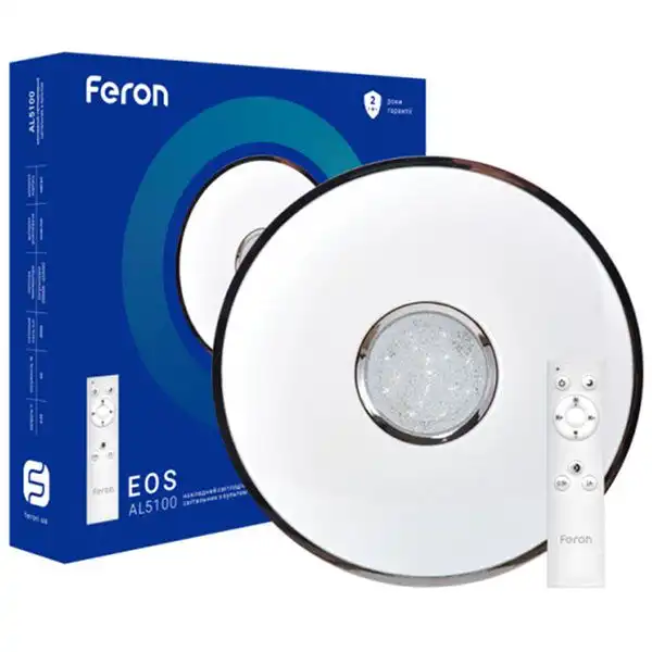 Світильник світлодіодний Feron AL5100, 36 Вт, RGB, 3000-6500K, з пультом ДК, 6733 купити недорого в Україні, фото 1