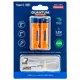 Аккумулятор Quantum USB, Li-ion, 1950 mAh, 2 шт, USB-C/Li-ionAA-1950-BP2, фото 1 Аккумулятор Quantum USB, Li-ion, 1950 mAh, 2 шт, USB-C/Li-ionAA-1950-BP2 купить недорого в Украине, фото 1