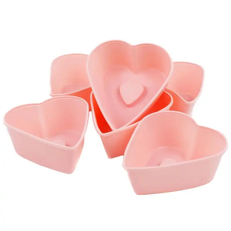 Форма для выпекания кексов силиконовая Mys Silicone Сердце, 6 шт, 7 см, 41076 купить недорого в Украине, фото 1