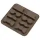 Форма для цукерок Mys Silicone Детектив, 14x13x2 см, 41175 купити недорого в Україні, фото 1