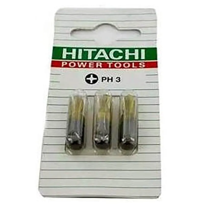 Набір біт Hitachi Titan, PH3, 25 мм, 1/4", 3 шт, 752262 купити недорого в Україні, фото 2