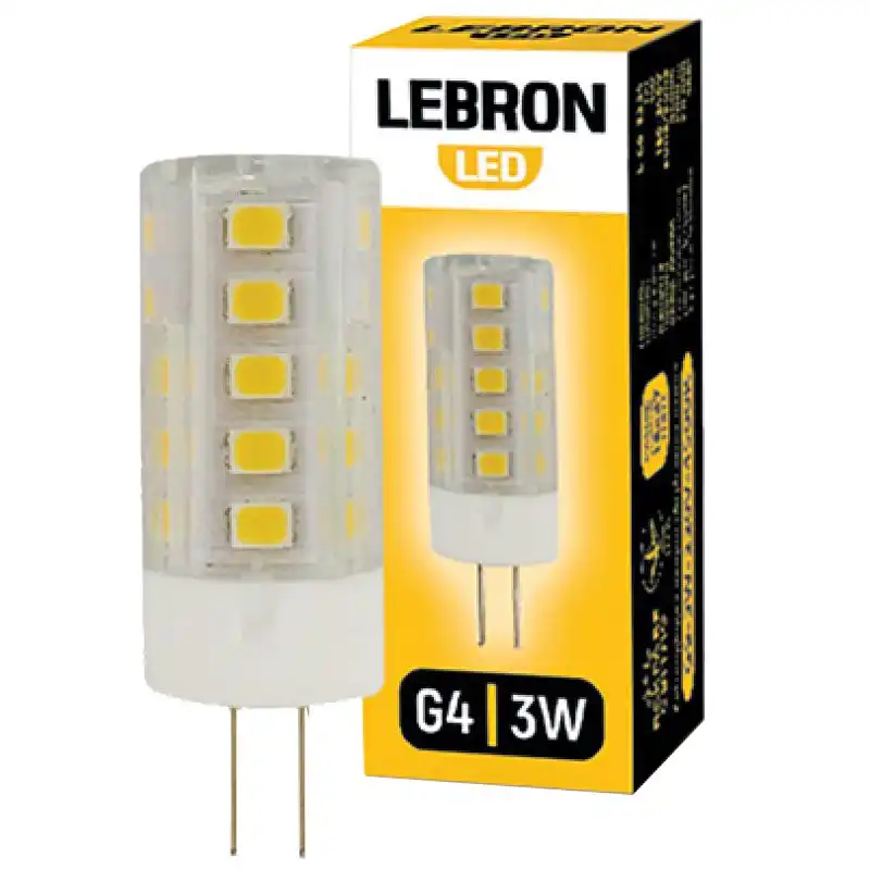 Лампа Lebron L-G4, 3W, G4, 3300K, 00-10-85 купить недорого в Украине, фото 1