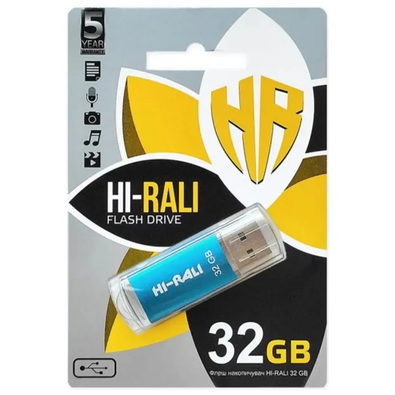 Флеш накопитель Hi-Rali Rocket, 32 GB купить недорого в Украине, фото 1