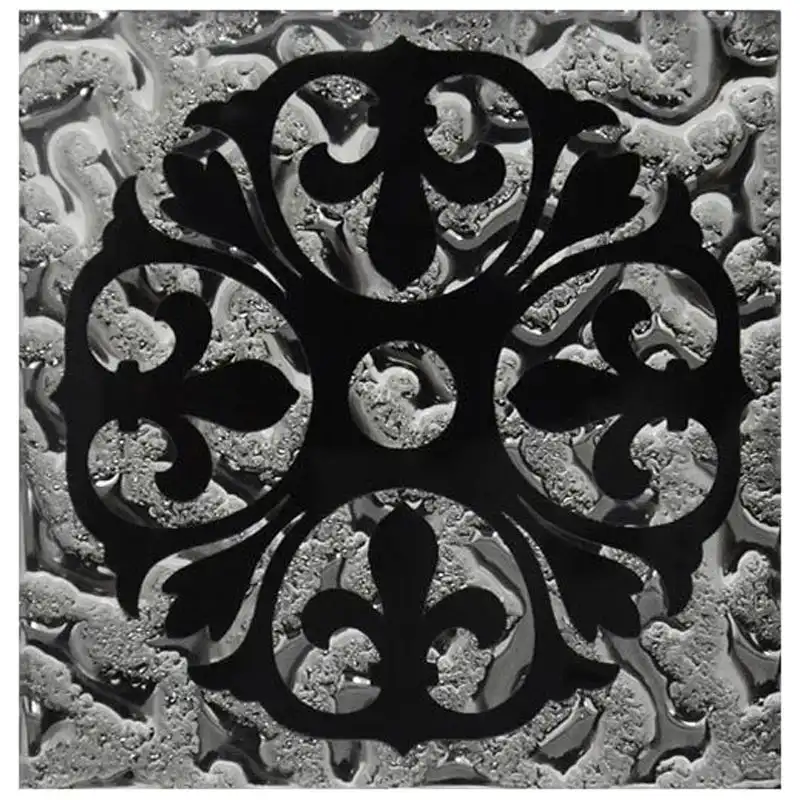 Декор стеклянный рифленый Grand Kerama Тако Бутон, 660x660x8 мм, платина, 777, фото 1 Декор стеклянный рифленый Grand Kerama Тако Бутон, 660x660x8 мм, платина, 777 купить недорого в Украине, фото 1