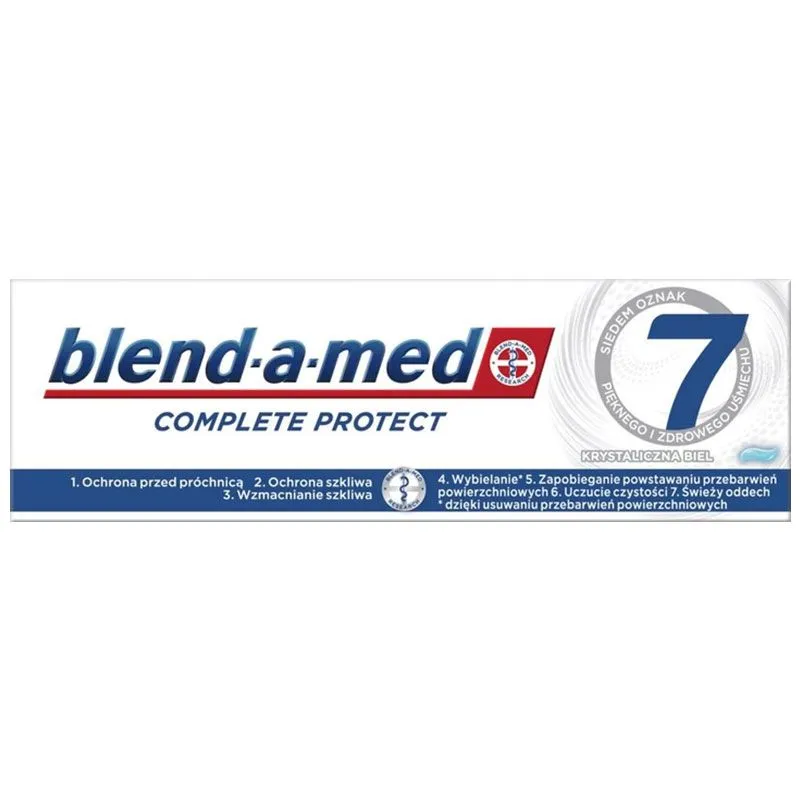 Зубная паста Blend-a-Med Complete Хрустальная белизна, 75 мл купить недорого в Украине, фото 1