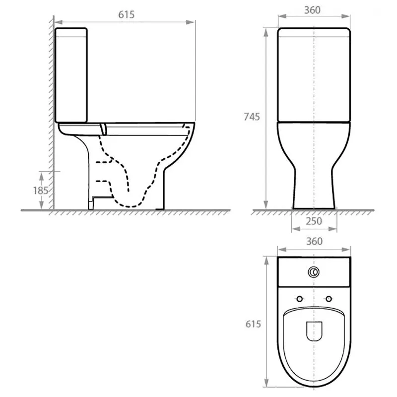 Унитаз-компакт Koller Pool Edge New, сиденье Soft-close, EDPR-0615-RW купить недорого в Украине, фото 2