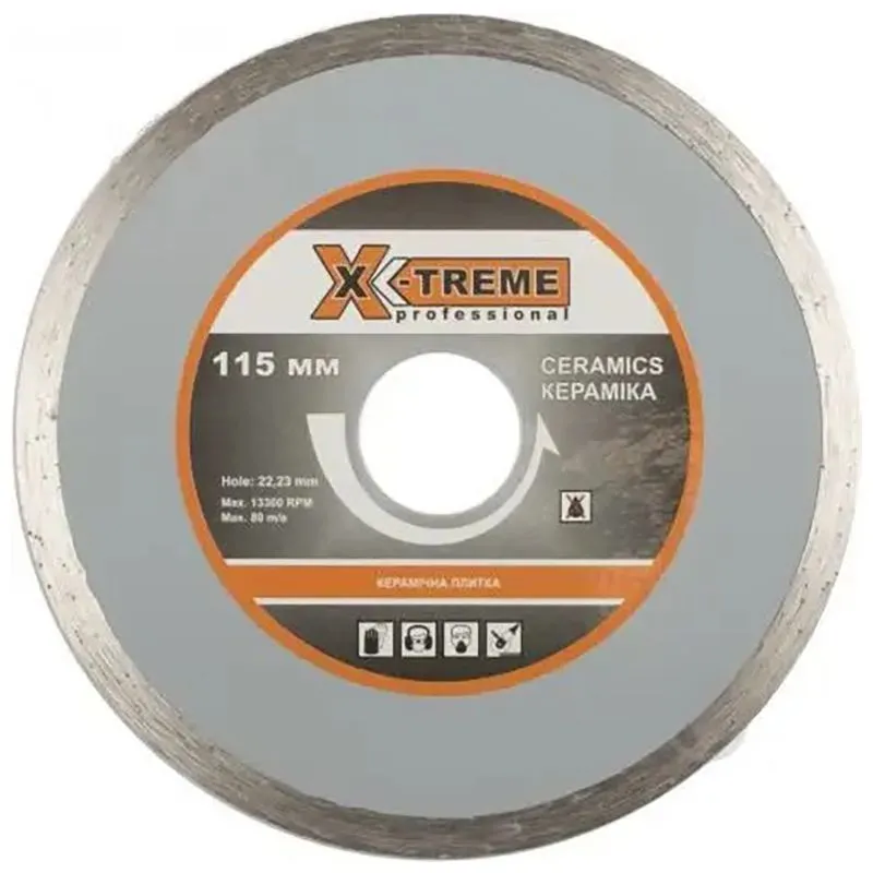 Диск алмазный X-Treme Ceramics 1A1R, 115х22,2х5 мм, 6804210000 купить недорого в Украине, фото 1