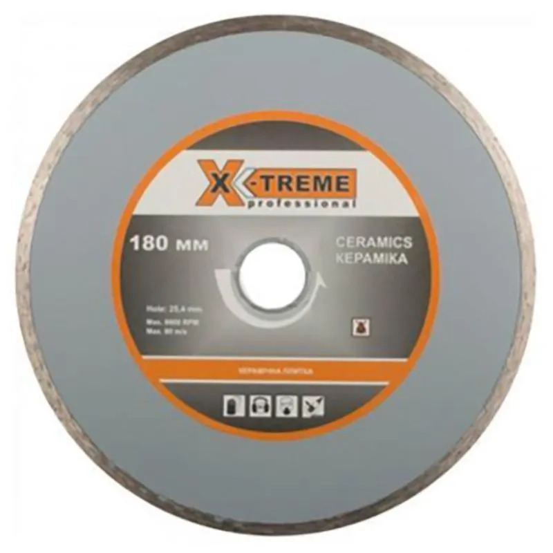 Круг алмазный X-Treme Ceramics 1A1R, 180х5х25,4 мм, 6804210000 купить недорого в Украине, фото 1