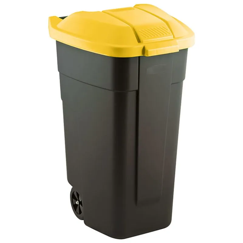 Контейнер для мусора Keter Refuse Bin O/W, 110 л, черный, 214128 купить недорого в Украине, фото 1