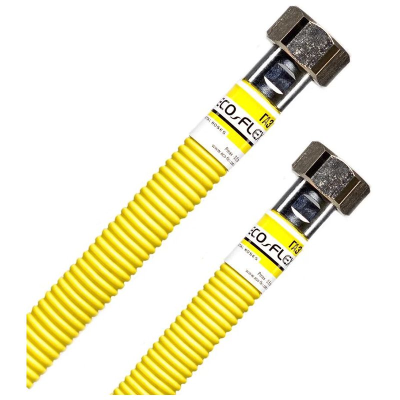 Купить Шланг газовый Eco-Flex Супер, 60 см, 1/2", нержавеющая сталь в ...