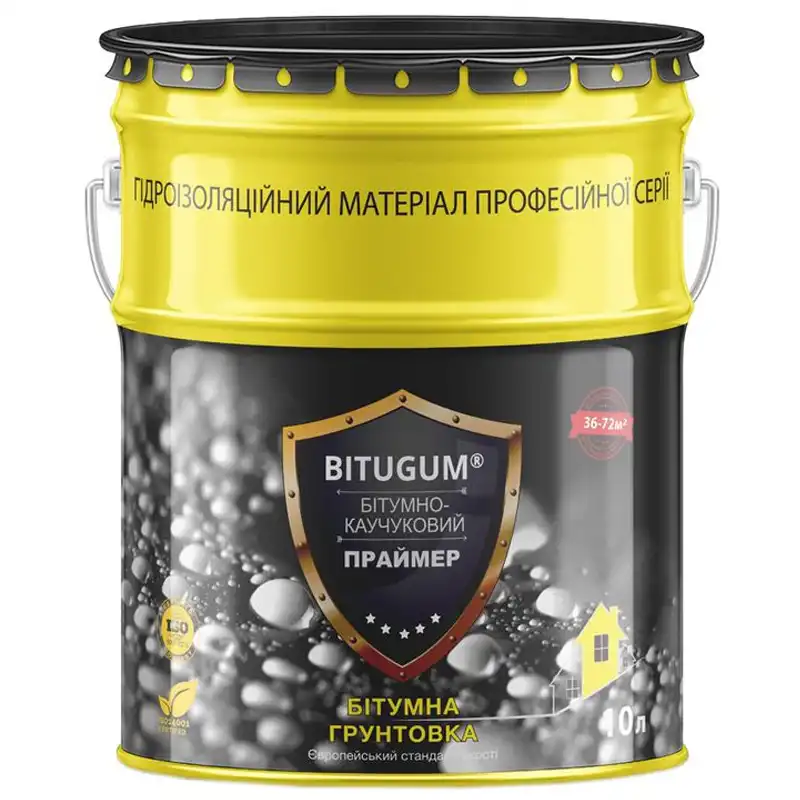 Праймер битумно-каучуковый Bitugum, 10 л купить недорого в Украине, фото 1