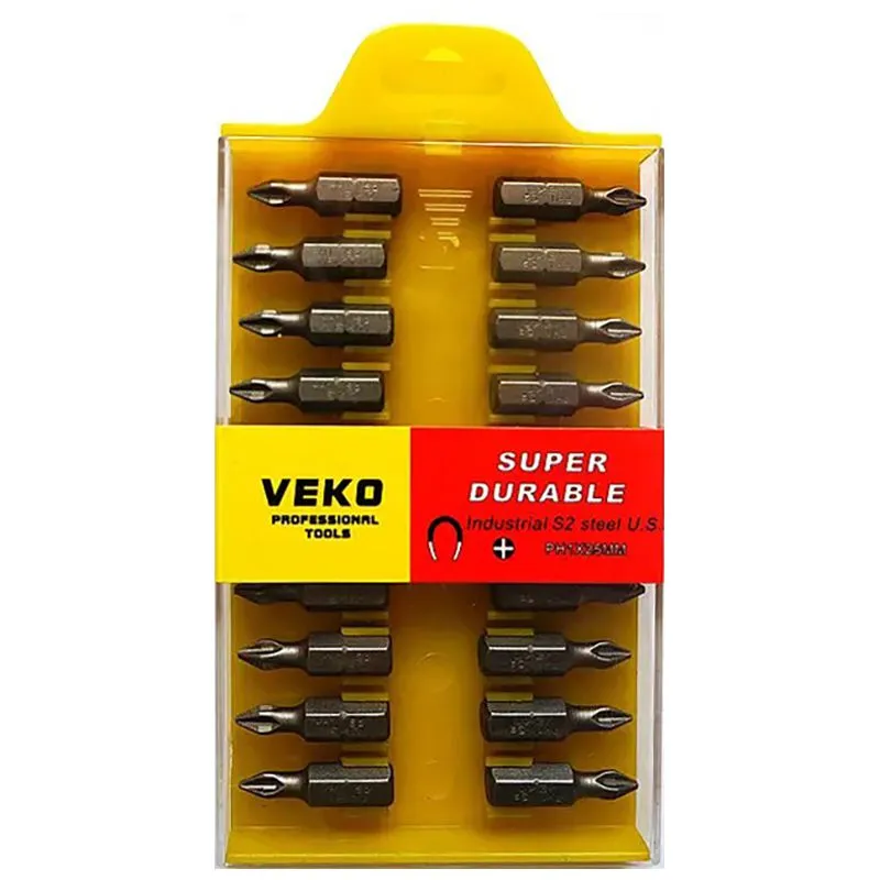 Набір біт Veko PH1, 25 мм, 20 шт купити недорого в Україні, фото 1