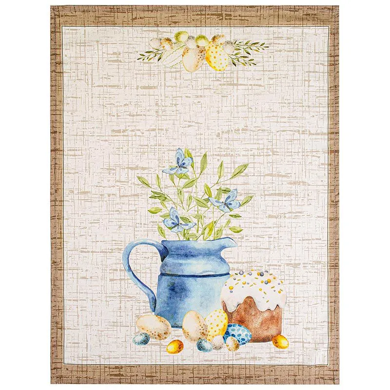 Полотенце пасхальное Home Line Голубой кувшин и кулич, 40х60 см, 192516 купить недорого в Украине, фото 1