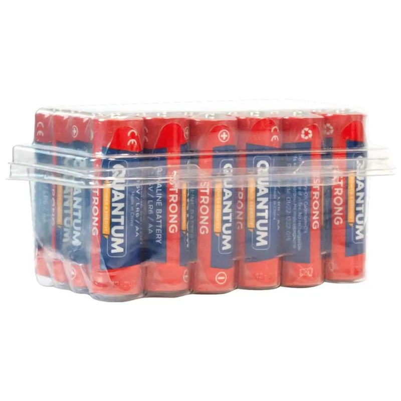 Батарейка лужна Quantum Strong, LR6/AA, 24 шт, QM-LR6-PB24 купити недорого в Україні, фото 1