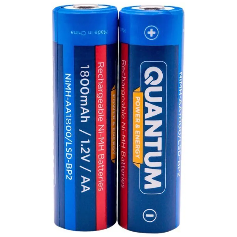 Аккумулятор с низким саморазрядом Quantum Ni-MH, 1800 mAh, 2 шт, NiMH-AA1800FT/LSD-BP2 купить недорого в Украине, фото 2