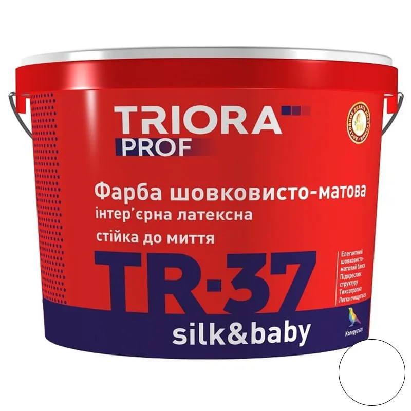 Краска интерьерная Triora TR-37 Silk and baby, 5 л купить недорого в Украине, фото 1