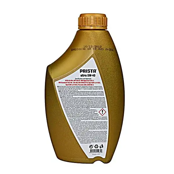 Олива моторна Prista Ultra 10W40 API SL/CF, 1 л, P060791 купити недорого в Україні, фото 2