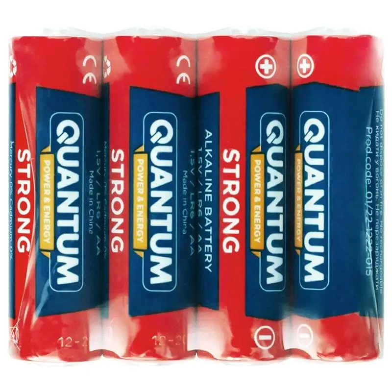 Батарейка лужна Quantum Strong, LR6/AA, 4 шт, QM-LR6-S4 купити недорого в Україні, фото 1