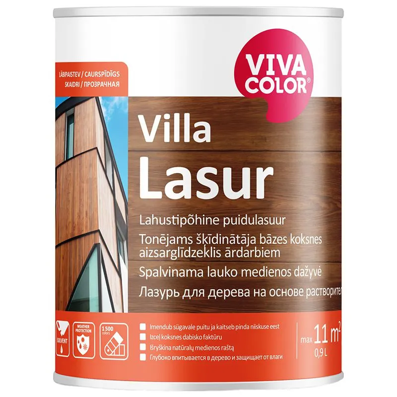 Фасадна лазур Vivacolor Villa Lasur EC, 0,9 л купити недорого в Україні, фото 1