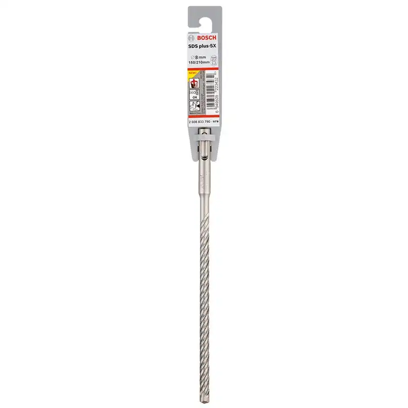 Бур Bosch, SDS-plus plus-5X, 8х210 мм, 2608833790 купити недорого в Україні, фото 2