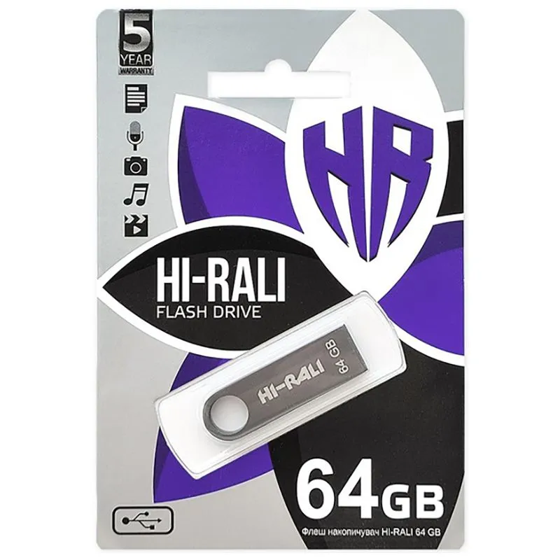Флеш накопитель Hi-Rali Shuttle, 64 GB купить недорого в Украине, фото 1