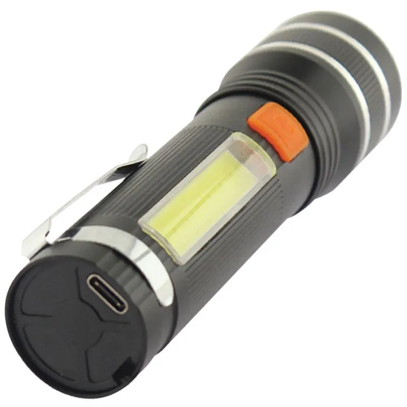 Фонарик ручной Quantum QM-FL1032 Helper, 10W, LED zoom+COB, USB купить недорого в Украине, фото 2